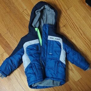 ZeroXposur Navy and Light Gray Hooded Jacket